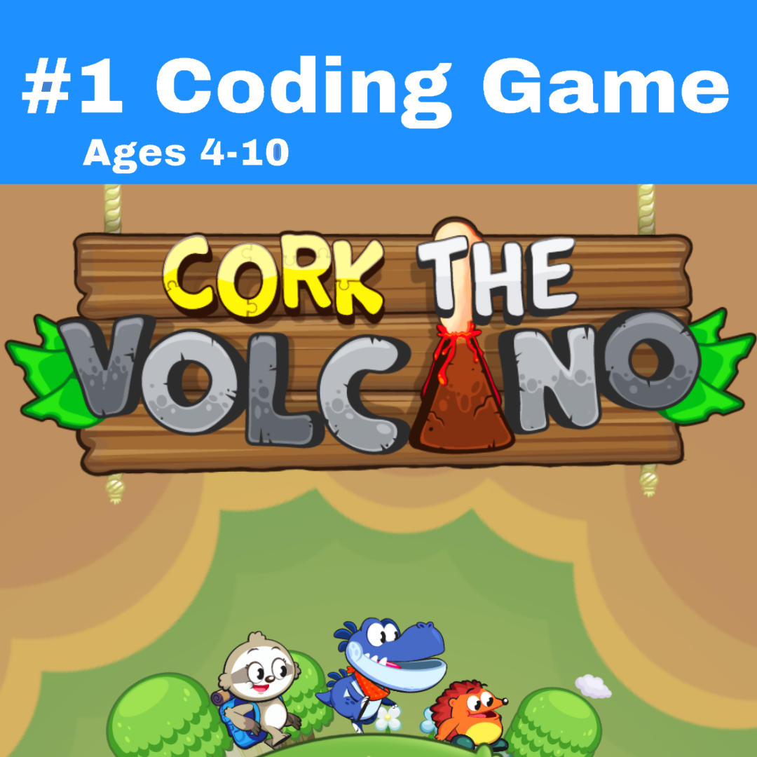 #1 Coding Game Ages 4-10 - Cork The Volcano